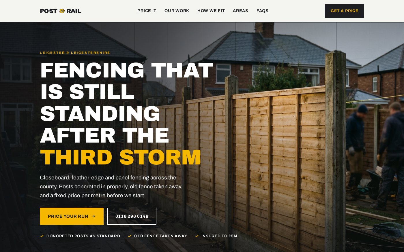 A finished trade website shown on a laptop